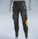 Rare OSPUZE TAPERED CARGOS-Black.png