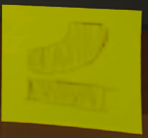 Yellow note with Embark's logo