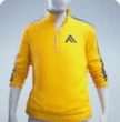 QUARTER-ZIP SHIRT YELLOW