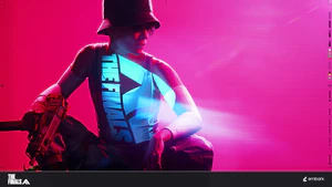 THE FINALS Wallpaper Red Sports Caracter 2880x1620.png