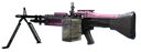 Slightly angled view of the M60 Dye Job in pink.