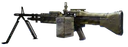 Slightly angled view of the M60 Uniform Lacquer in olive.