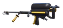 Slightly angled view of the Flamethrower Dye Job in yellow.