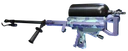 Slightly angled view of the Flamethrower Incognito Arcade in purple.