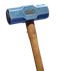 Slightly angled view of the Sledegehammer Dye Job in blue.