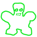 The drawing extracted and recolored