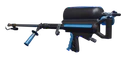 Slightly angled view of the Flamethrower Dye Job in blue.