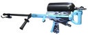 Slightly angled view of the Flamethrower Dragon's Breath in blue.
