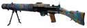 Slightly angled view of the Lewis Gun Off Panel.