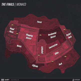 Three-headed monkey location map